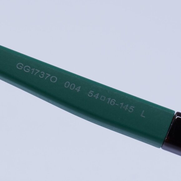 Gucci GG1737O 004 Eyeglasses Havana/Green 54mm Rectangle Frame - Picture 6 of 11